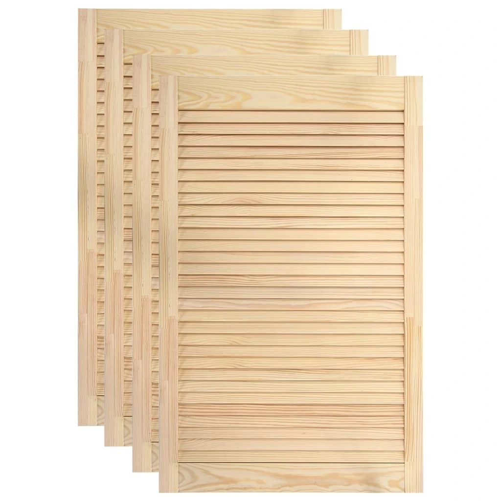 Spintelės durelės, 4vnt., 99,3x59,4cm, pušis, žaliuzių dizaino