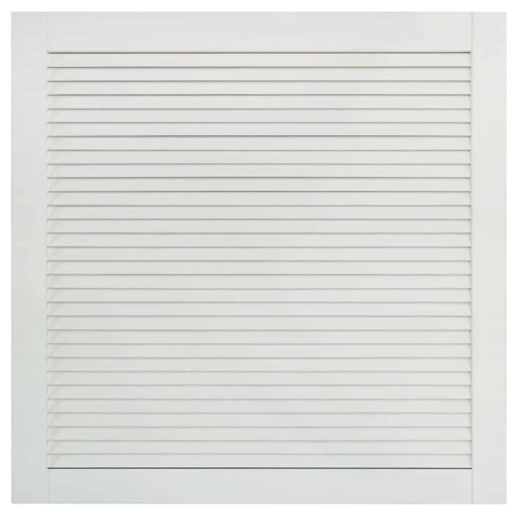 Spintelės durelės, 4vnt., baltos, 39,5x39,4cm, pušis