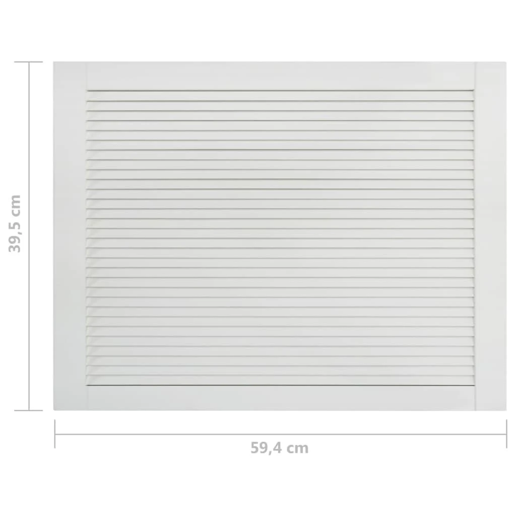 Spintelės durelės, 4vnt., baltos, 39,5x59,4cm, pušis
