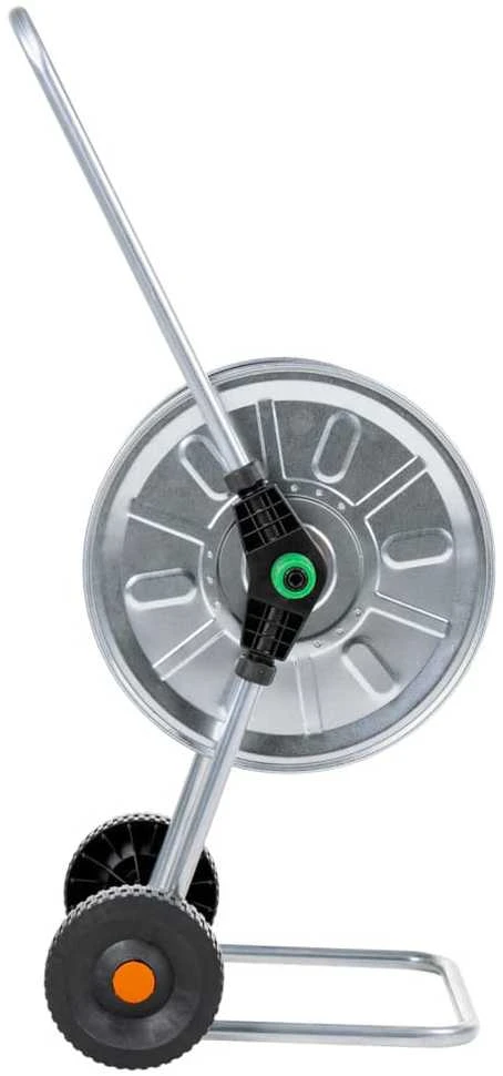 Žarnos ritės vežimėlis 50 m 1/2" arba 35 m 3/4" žarnai, plienas