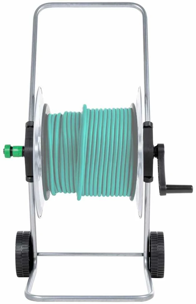 Žarnos ritės vežimėlis 80 m 1/2" arba 50 m 3/4" žarnai, plienas