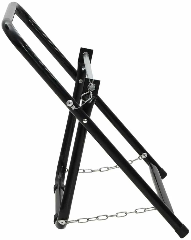 Žarnos ritės vežimėlis, juodas, 48cm, plienas, 45kg