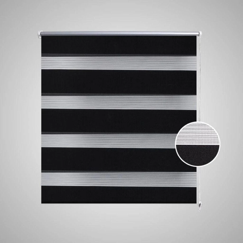 Zebra Žaliuzė, Roletas 90 x 150 cm, Juodas
