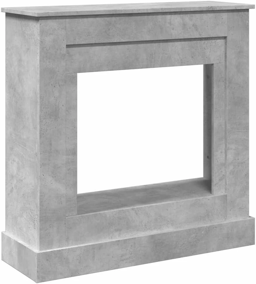Židinio apvadas, betono pilkas, 90x30x90cm, apdirbta mediena