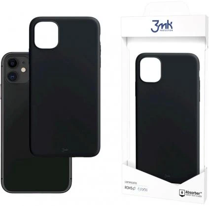 3MK Matt dėklas Apple iPhone 11 juodos spalvos