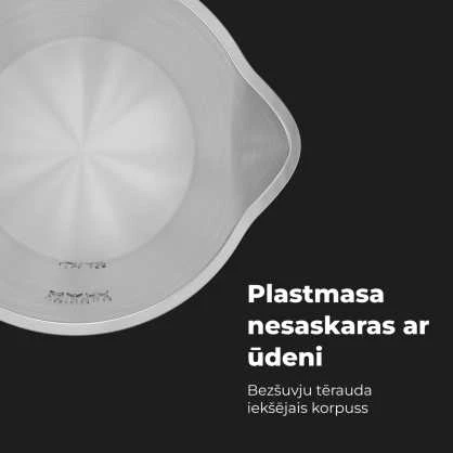 AENO EK8S Smart Electric Virdulys, Wi-Fi, 1.7L, Temp Control, Strix, Baltas