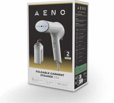 „Aeno“ sulankstytų drabužių garintuvas, AC220–240 V, 50/60 Hz, 1 vnt. GB, 8 vnt. kartoninėje dėžutėje