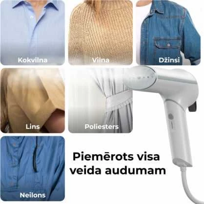 „Aeno“ sulankstytų drabužių garintuvas, AC220–240 V, 50/60 Hz, 1 vnt. GB, 8 vnt. kartoninėje dėžutėje