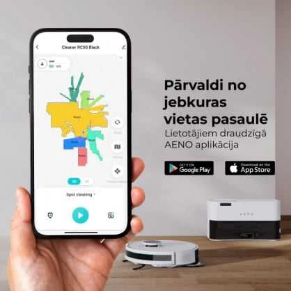 Dulkių siurblys - robotas Aeno RC5S,  Baltas