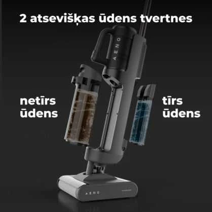 AENO TC1 transformatorinis dulkių siurblys, 200 W, 14 kPa, savaiminio išsivalymo, Pilkas