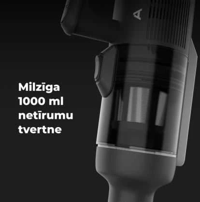 AENO TC1 transformatorinis dulkių siurblys, 200 W, 14 kPa, savaiminio išsivalymo, Pilkas