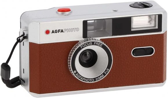 AGFAPHOTO daugkartinio naudojimo fotoaparatas 35 mm RUDAS