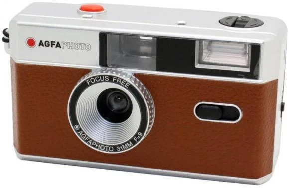 AGFAPHOTO daugkartinio naudojimo fotoaparatas 35 mm RUDAS