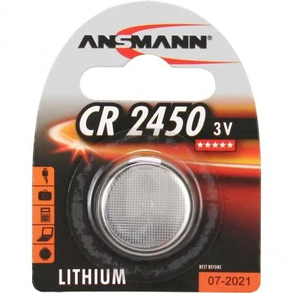 Ansmann CR2450 monetinė baterija pakuotėje