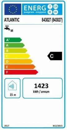 Vertikalus elektrinis plokščias vandens šildytuvas Atlantic FLAT O Pro+ 80 (65L) 843027
