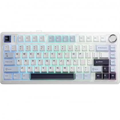 Žaidimų klaviatūra Aula F75, Leobog Reaper Switches, šviesiai mėlyna