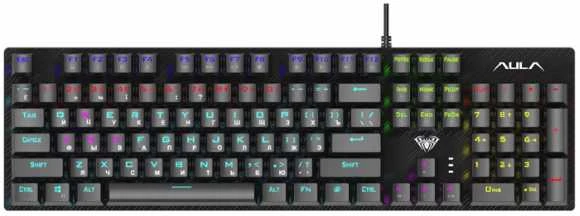 Klaviatūra Aula S2022 RGB su laidu mechaninė klaviatūra (EN RU
