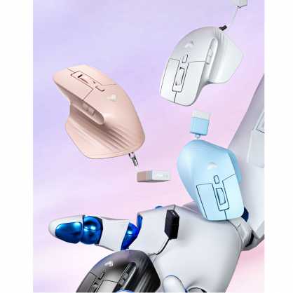 Aula SC150 Super Mini 2in1 2.4G Bezvadu / Bluetooth + USB Vadu pele ar bateriju Melna