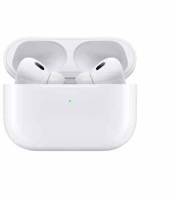 Ausinės Apple AirPods Pro (2 kartos) su "MagSafe" dėklu (USB-C), baltos spalvos