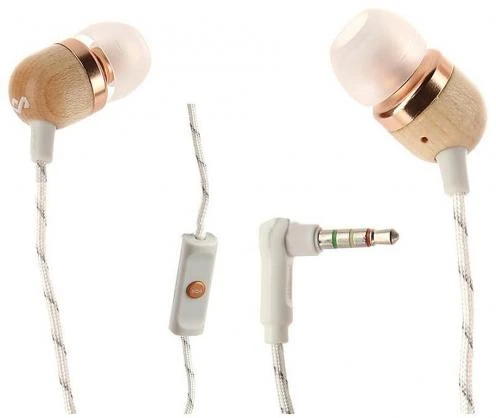 Ausinės Marley Earbuds Smile Jamaica, su mikrofonu, vario spalvos