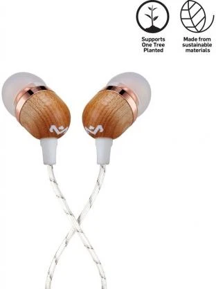 Ausinės Marley Earbuds Smile Jamaica, su mikrofonu, vario spalvos