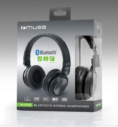 Belaidės ausinės Muse M-276BT, Juodos