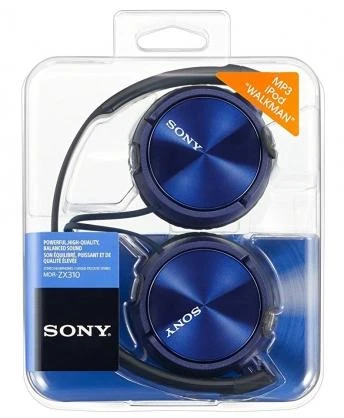 Ausinės Sony Foldable | MDR-ZX310 | su lankeliu | Mėlyna