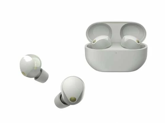 Sony WF-1000XM5 Earbuds Belaidės ausinės, ANC, belaidis įkrovimas, Sidabrinės spalvos