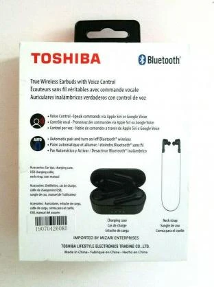 Toshiba AirPro RZE-BT1000E juodos belaidės ausinės
