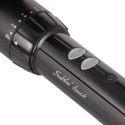 BABYLISS Plaukų garbanojimo žnyplės C325E Sublim Touch Curling Iron Barrel diameter 25 mm, Temperature (min) 150 °C, Temperature (max) 180 °C, Number of heating levels 10, Ekranas No, Juodas/pink, Yes, Yes, Yes
