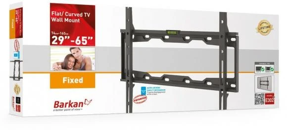 Laikiklis BARKAN E302+.B 29"-65" LED televizorius, fiksuotas, sieninis, juodas