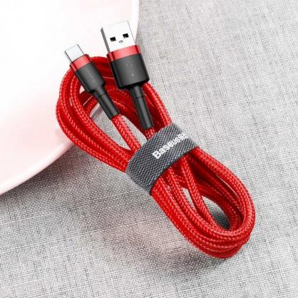 Baseus Cafule USB-C kabelis 2A 3m - Raudonas
