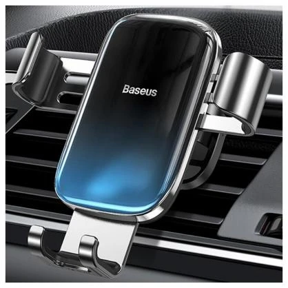 Baseus Glaze Gravity automobilinis telefono laikiklis į groteles - Juodas