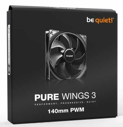 Be Quiet! LISTAN BE QUILT PURE WINGS 3 140 mm PWM ventiliatorius