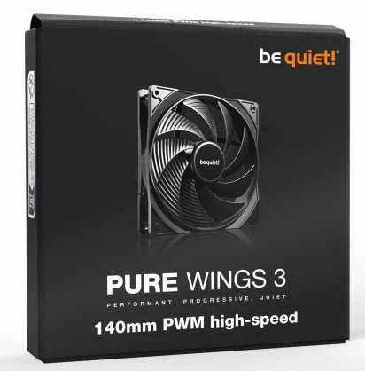 Korpuso Ventiliatorius - Be Quiet! Pure Wings 3 140mm PWM Didelio Greičio
