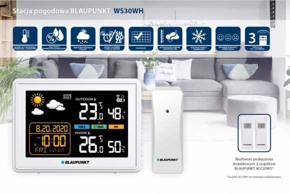 Blaupunkt WS30WH orų stotelė, balta