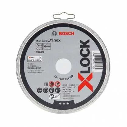Bosch X-LOCK standartinis Inox 10vnt. × 125 × 1 mm