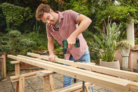 Bosch EasyDrill 18V-40 (1x2Ah) Akumuliatorinis suktuvas