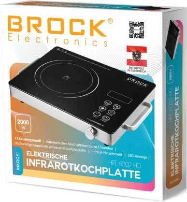 HPI 6002 HD Elektrinė infraraudonųjų spindulių viryklė BROCK HPI 6002 HD 2000W