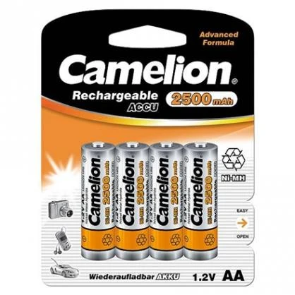 Akumuliatorius - Camelion HR6 AA 2500mAh 1.2V 4 Vnt.