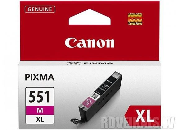 CANON 1LB CLI-551XLM rašalo kasetė purpurinė didelės talpos 680 puslapių 1 pakuotė XL