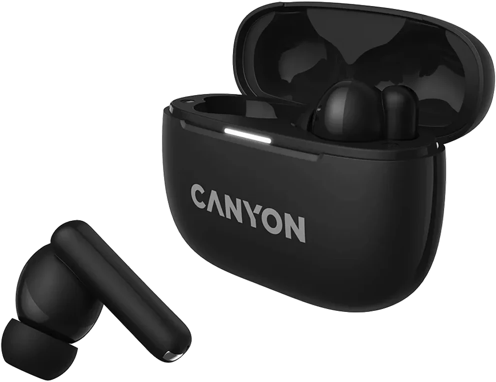 Canyon OnGo TWS ausinės su atidarytu dėklu