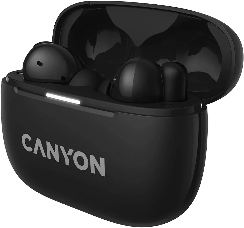 Canyon OnGo ANC TWS-10 juodos ausinės dėkle