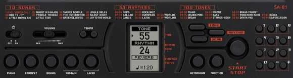 Vaikiškas sintezatorius Casio Casiotone SA-81