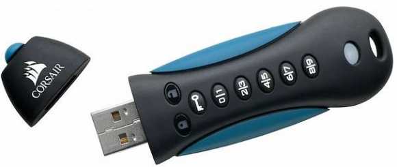 Corsair atmintis Corsair Flash Padlock 3 USB-A 3.2 G1 256GB juoda/mėlyna