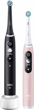 Braun iOM6d.2J6 Oral-B iO6 Duo Pack Elektrinis Dantų Šepetėlis Juodas + Rožinė Sand Extra Handle