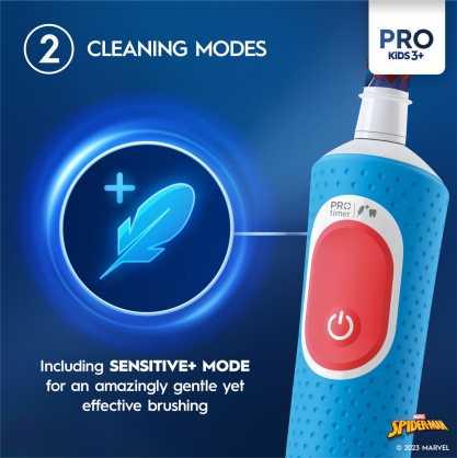 Oral-B Braun D103.413.2K Vitality PRO Kids Elektrinis Dantų Šepetėlis 3+ Spiderman
