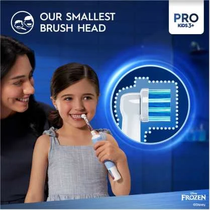 Braun D103.413.2K Vitality PRO Kids Elektrinis Dantų Šepetėlis 3+ Frozen