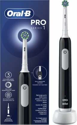 Braun Pro Series 1 juodas elektrinis šepetėlis su krovikliu