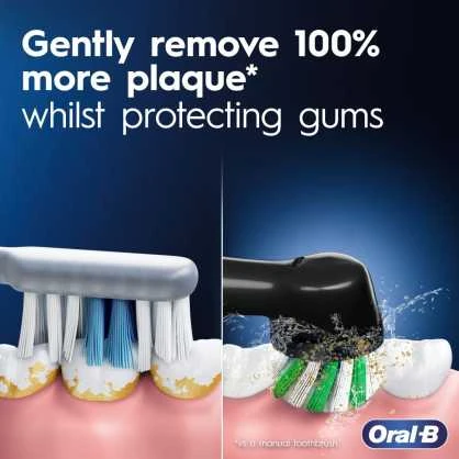 Oral-B Braun D305.513.3 Pro Series 1 Elektrinis Dantų Šepetėlis Rožinė Cross Action